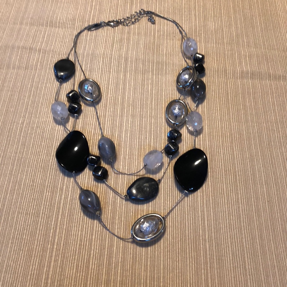 Beautiful layered beaded necklace